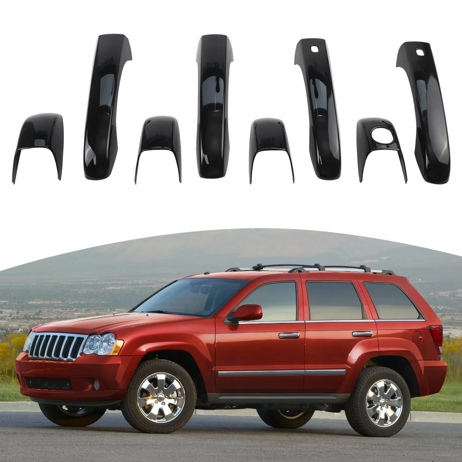 Protective Door Handle Covers for Dodge For Grand For Caravan 2011 2022 Side Knobs with a Secure Fit to Prevent Damage