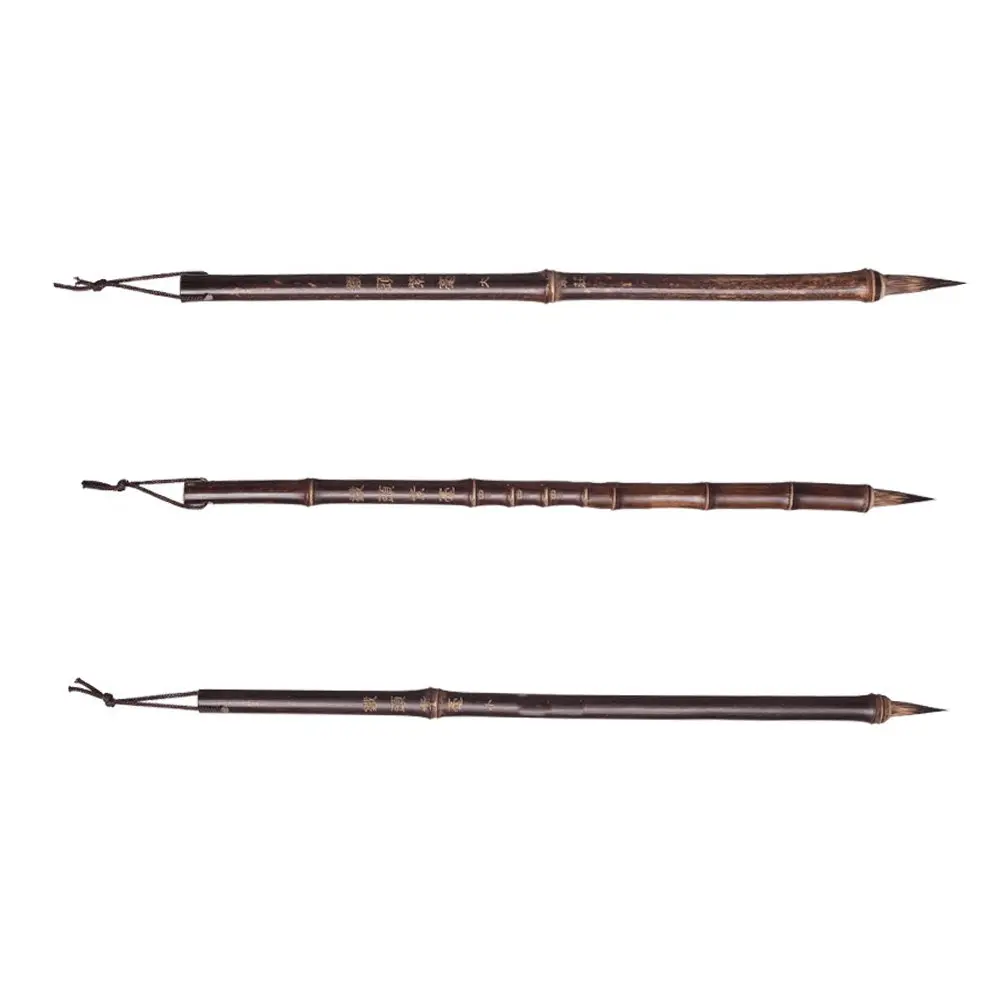 3Pcs Calligraphy Brush Chinese Traditional Writing Brush Smooth Stroke Painting Drawing Art Tool for Students Professionals
