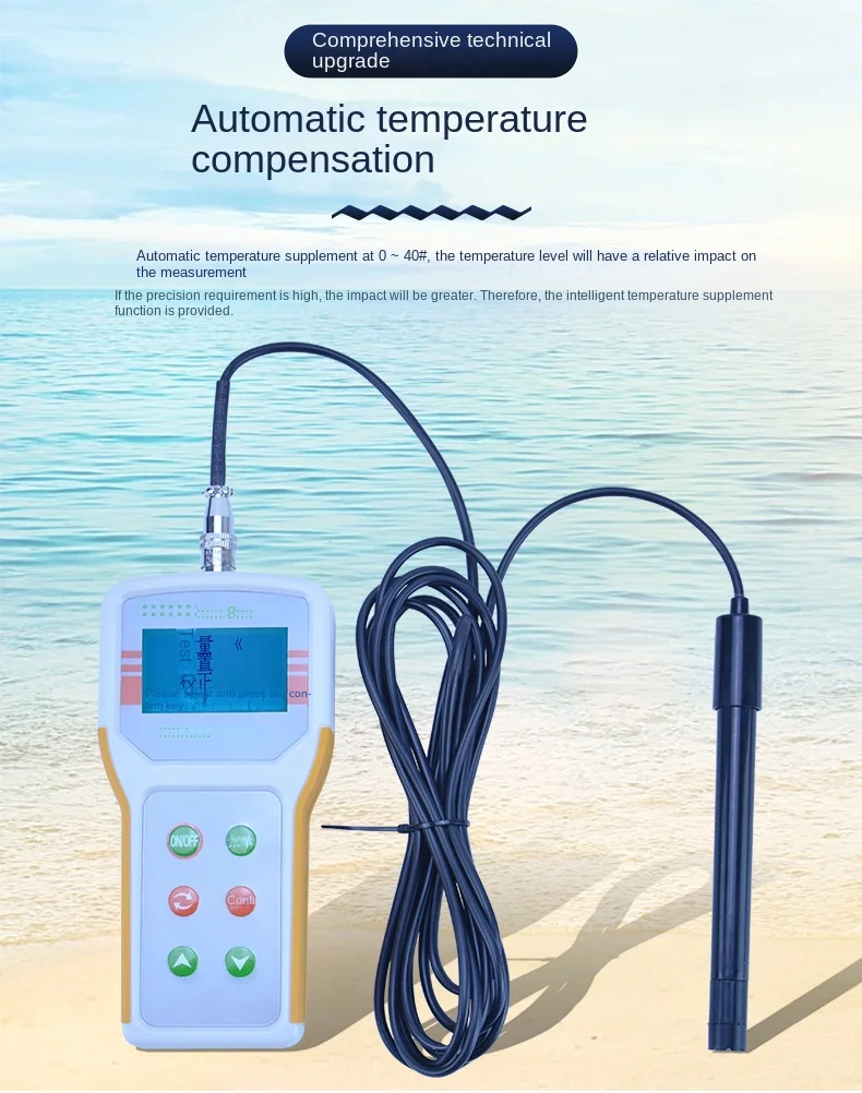 

Aquaculture Dissolved Oxygen Analyzer Oxygen Content Tester Sewage Boiler Meter Do Dissolved Meter Lithium Battery Charging