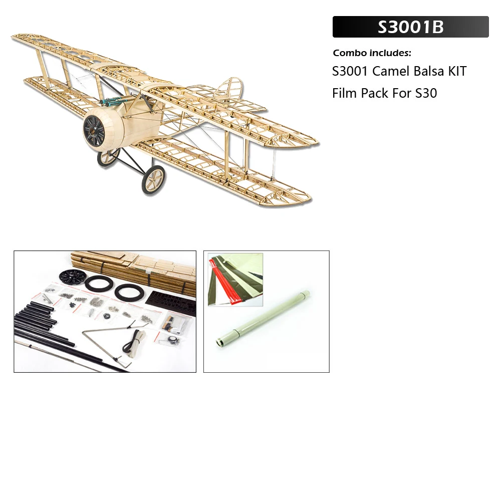 S30 Balsawood RC AirPlanes Model Sopwith Camel WW1 British Single