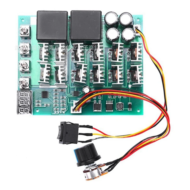 

B37B-DC 10-55V 100A Контроллер скорости двигателя PWM HHO RC Переключатель обратного управления со светодиодным дисплеем
