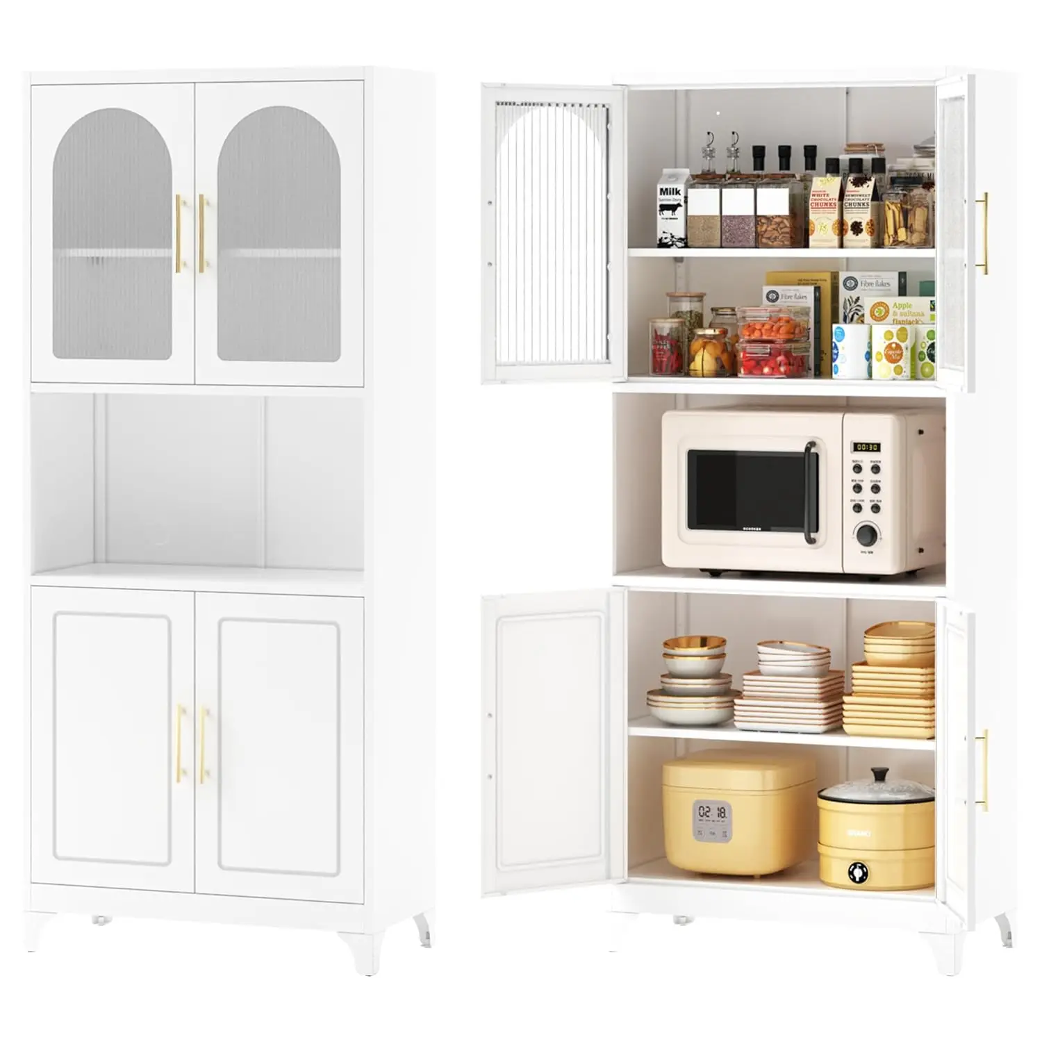 #￥Kitchen Pantry Cabinet, 75
