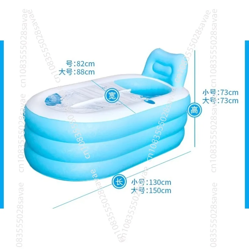 

Adult inflatable bathtub Bath tub foldable Household bath tub single large thickened