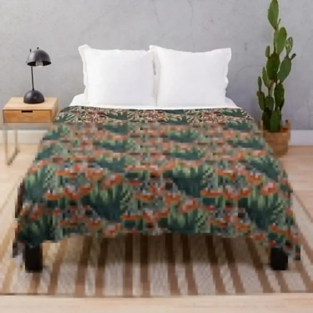 

Red Gumtree Blossoms by Judy Richardson 2019 Throw Blanket