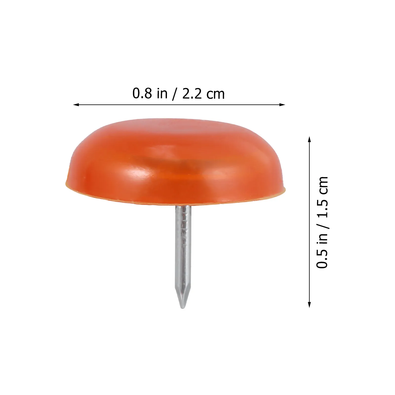 50Pcs Nail-on Slider Pad Furniture Glide Floor Protector for Chairs Tables Noise Reduction Scratch Prevention Wood Floor Safe