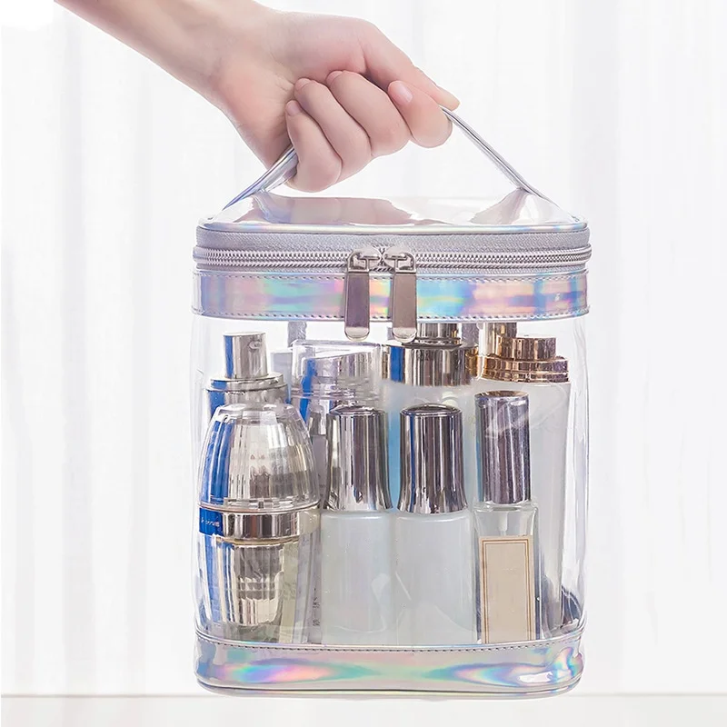 Clear Makeup Bag Transparent Cosmetic Pouch For Travel Or Everyday Use Waterproof Beach Bag For Sunscreen Skincare Storage Bag