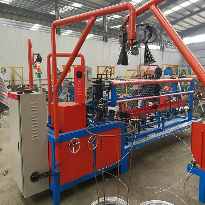 Chain Link Fence Machine Small 3 m Width Galvanized Wire Spiral Mold How to Make Chain Link Fence Machine for Fencing