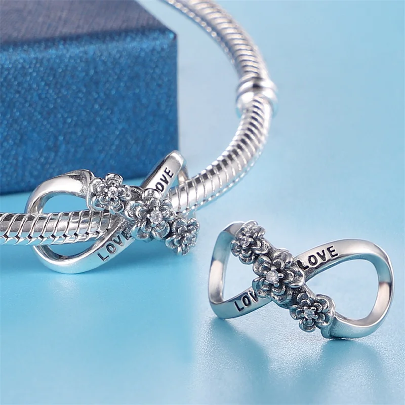 925 Sterling Silver Spring Insect Butterfly Series Gift Beads Suitable For 3MM 925 Original Bracelet Diy Birthday