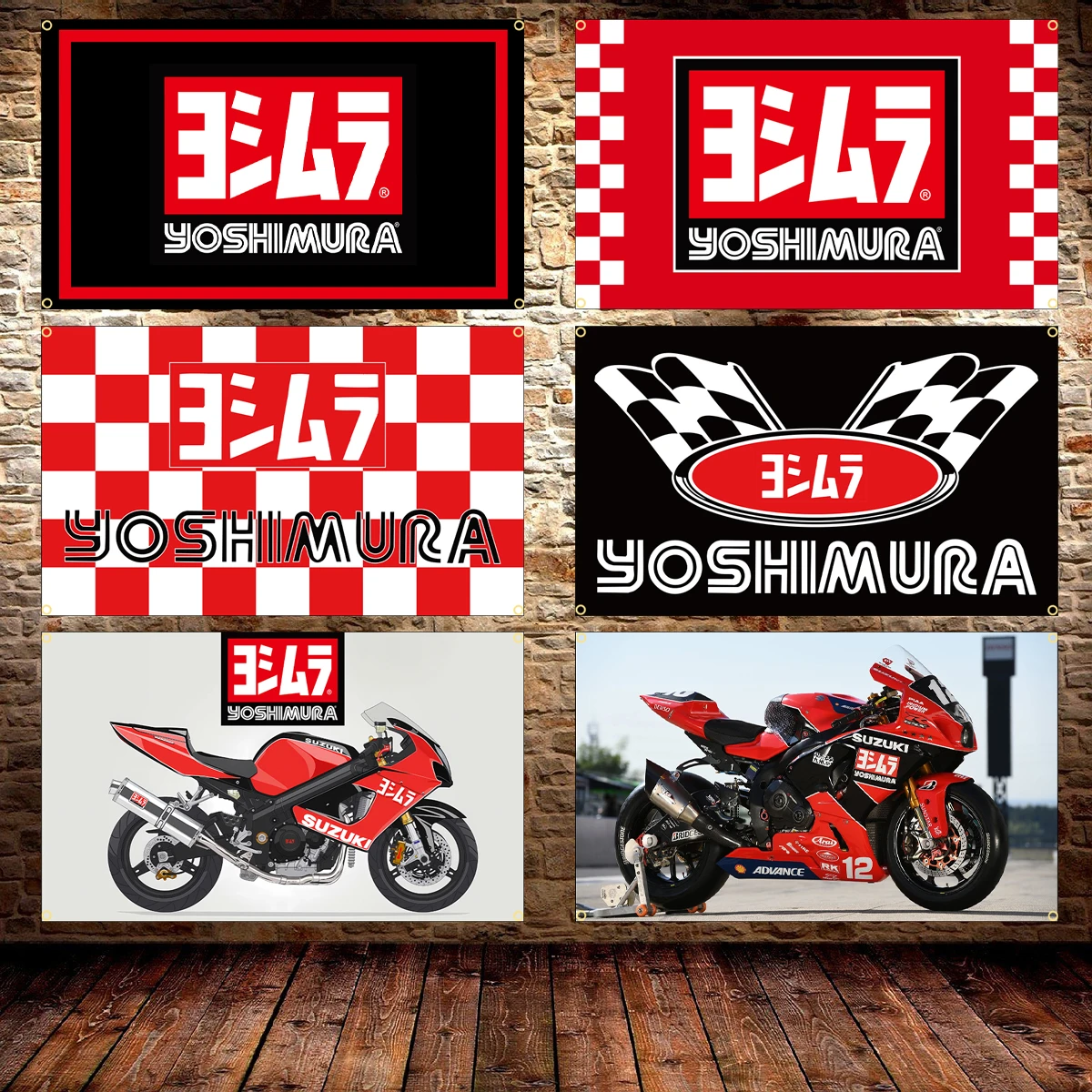 JimonFlag 90X150CM 3X5FT Y-Yoshimura Motorsports Flag Polyester Digital Printing Exhaust Banner For Decoration