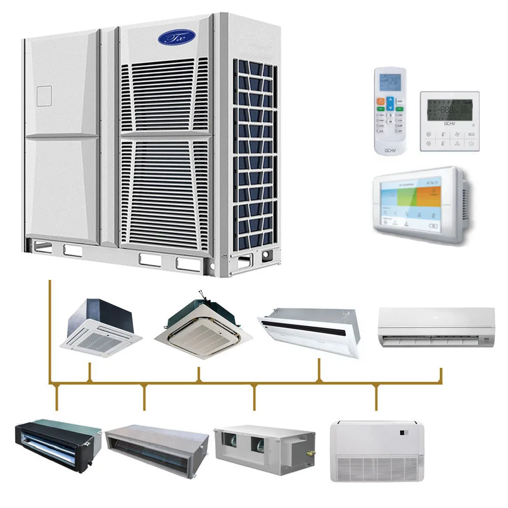 DC Inverter Sistema VRF Pompa di calore Aria condizionata centralizzata Multi-Split VRF Condizionatore d'aria Casa Villa Ristorante Hotel