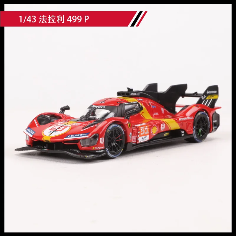 bburago 1:43 فيراري 499p 499 P لو مان التحمل سباق السيارات لعبة مجسمة جمع هدية مزخرفة