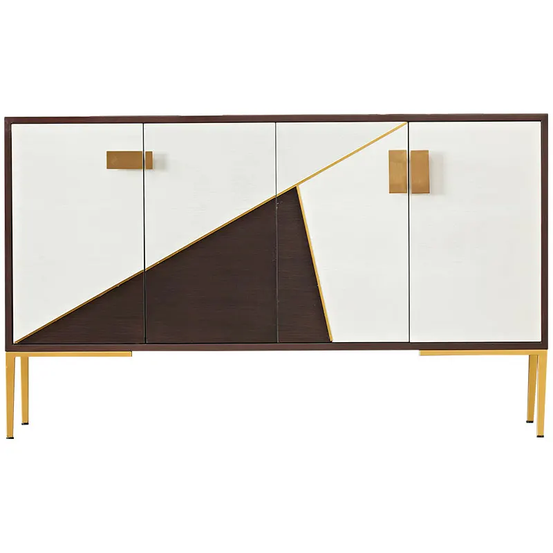 

Light luxury home entrance cabinet American dining side cabinet Simple living room locker Decorative cabinet