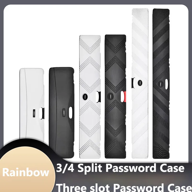 Rainbow High Quality Password Rod Box Billiard 3/4 Snooker Cue Case Billiard Accessories Can Put 2 Snooker Cues One Pool Cue