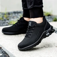 New Styles Men Safety Boots With Steel Toe Cap Anti-smash Work Sneakers Safety Shoes Men IndestructibleWork Boots Tactical Boots 6