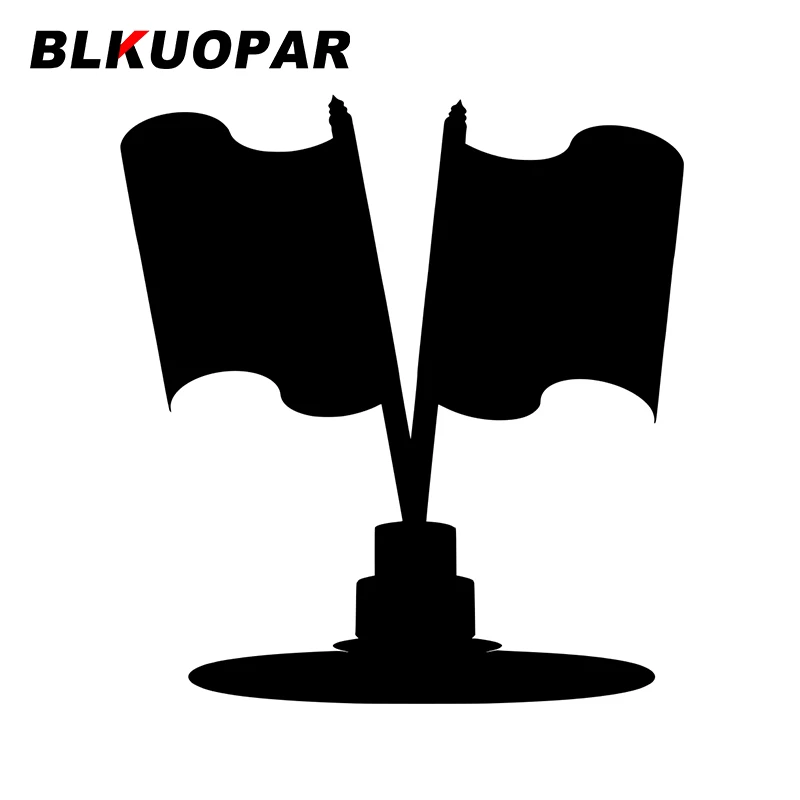 

BLKUOPAR for Two Flags Car Stickers Sunscreen Occlusion Scratch Decals Personality Windshield Vehicle Skateboard Decor Car Goods