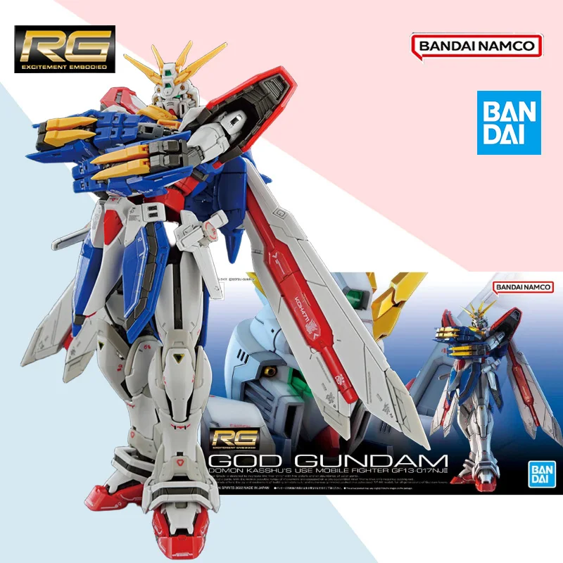 

Bandai GF13-017NJII GOD GUNDAM RG anime movable assembly doll model set ornaments collection toy gift