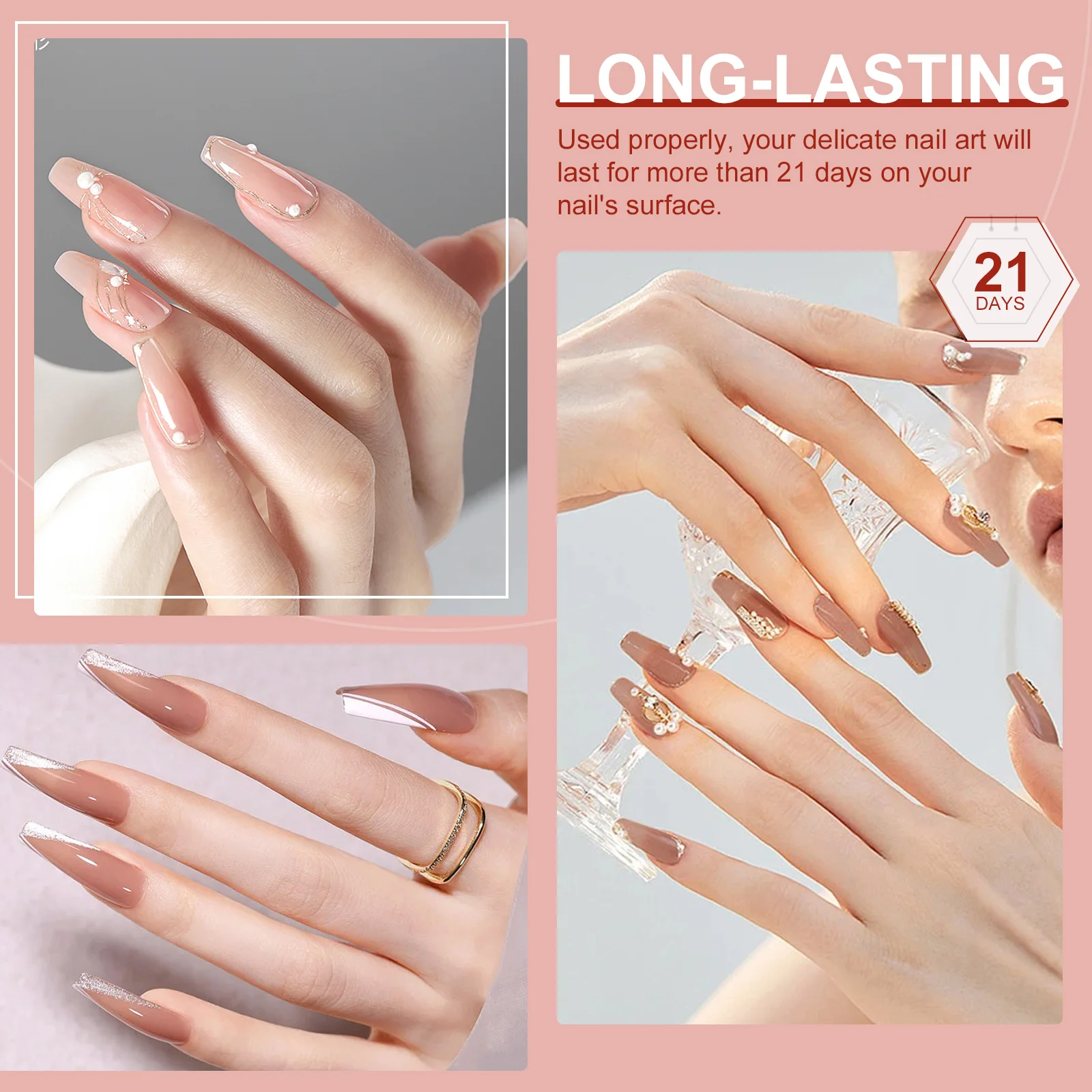 Saviland 6 stücke 10ml gel nagellack transparent gelee schiere nagellack einweichen uv nagel kunst gel politur startset für zuhause diy