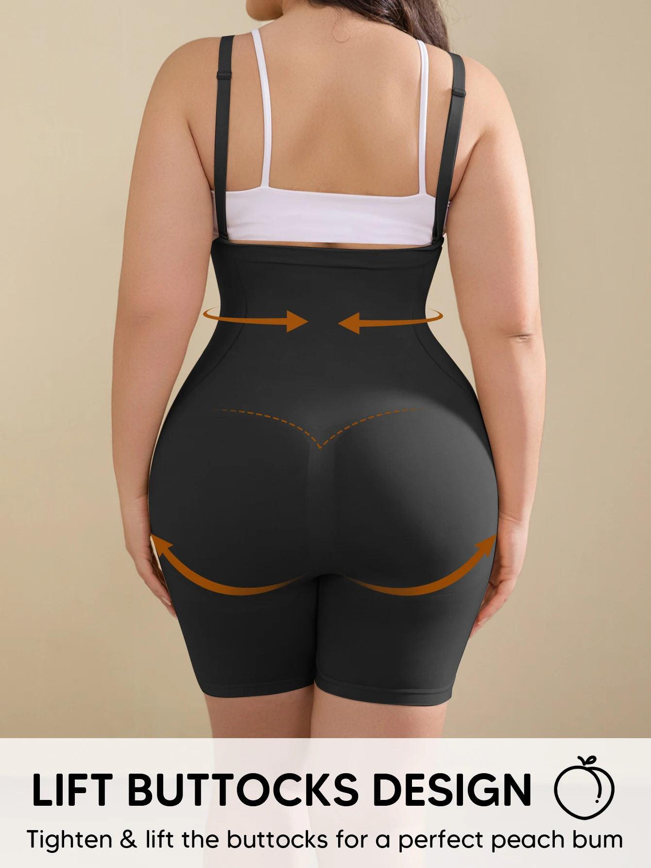 Open Bust Shapewear Tummy Control Bodysuits for Women Seamless Compression High Waisted Body Shaper