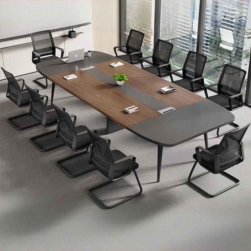 Industrial Conference Table Rectangular Long Negotiation Desk Large Small Table and Chair Combination Workbench