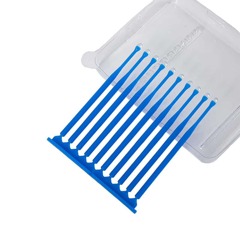 10Pcs Disposable Dental Adhesive Applicator Stick Porcelain Veneer Tooth Coating Brush Tool