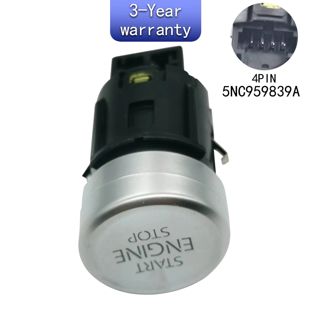 Push button start switch For VW Tiguan 2017-2025 5NC959839A 5NC959839A3Q7
