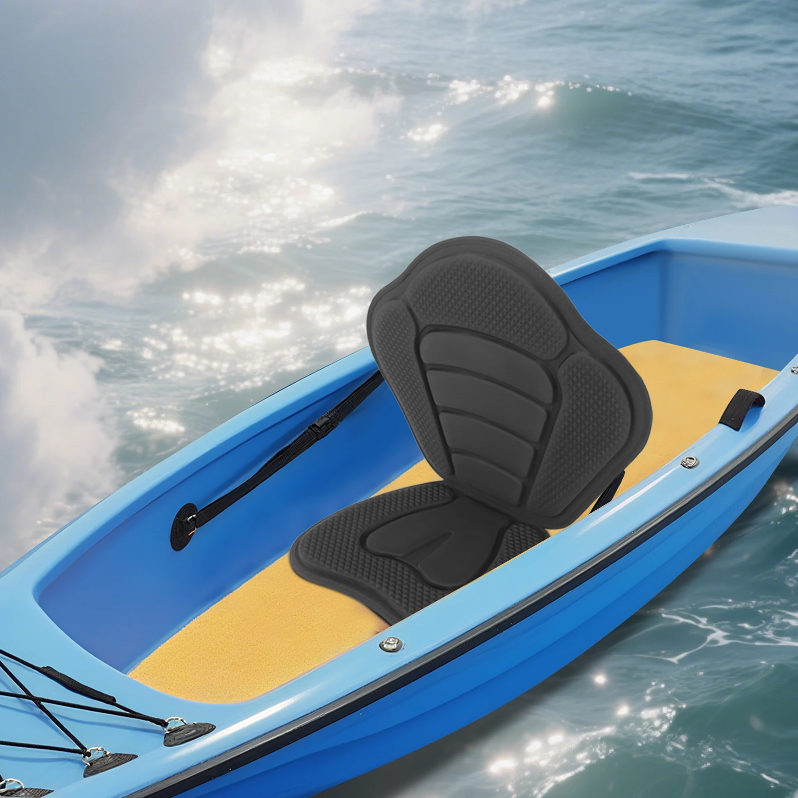 

Сиденье для каяка, подушка для сиденья на доске для падлбординга, одноцветное роскошное складное сиденье для каяка и каноэ, портативная складная конструкция с каркасом