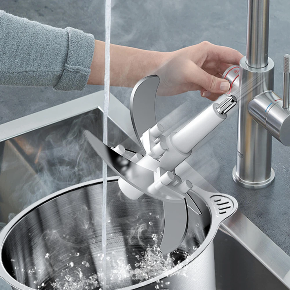 Houselin 전기 푸드 프로세서, 스테인레스 스틸 그릇, 고기, 야채, 과일 및 견과류용 3L/2L 푸드 그라인더