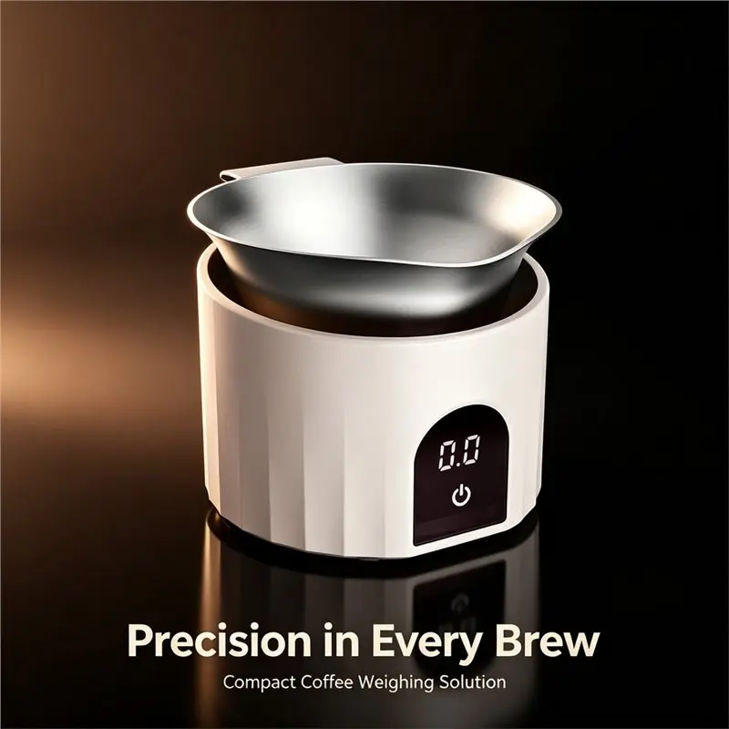 A27F-Electronic Digital Coffee Scale For Espresso Machines-Precise Measurement With Display Tray-Bean Measuring Scale