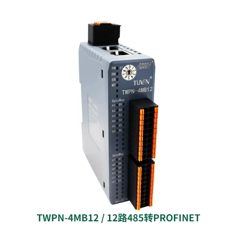 Profinet To Modbus485RTU Gateway 12-Channel Synchronous Acquisition Speed, No Programming Required TUVEN