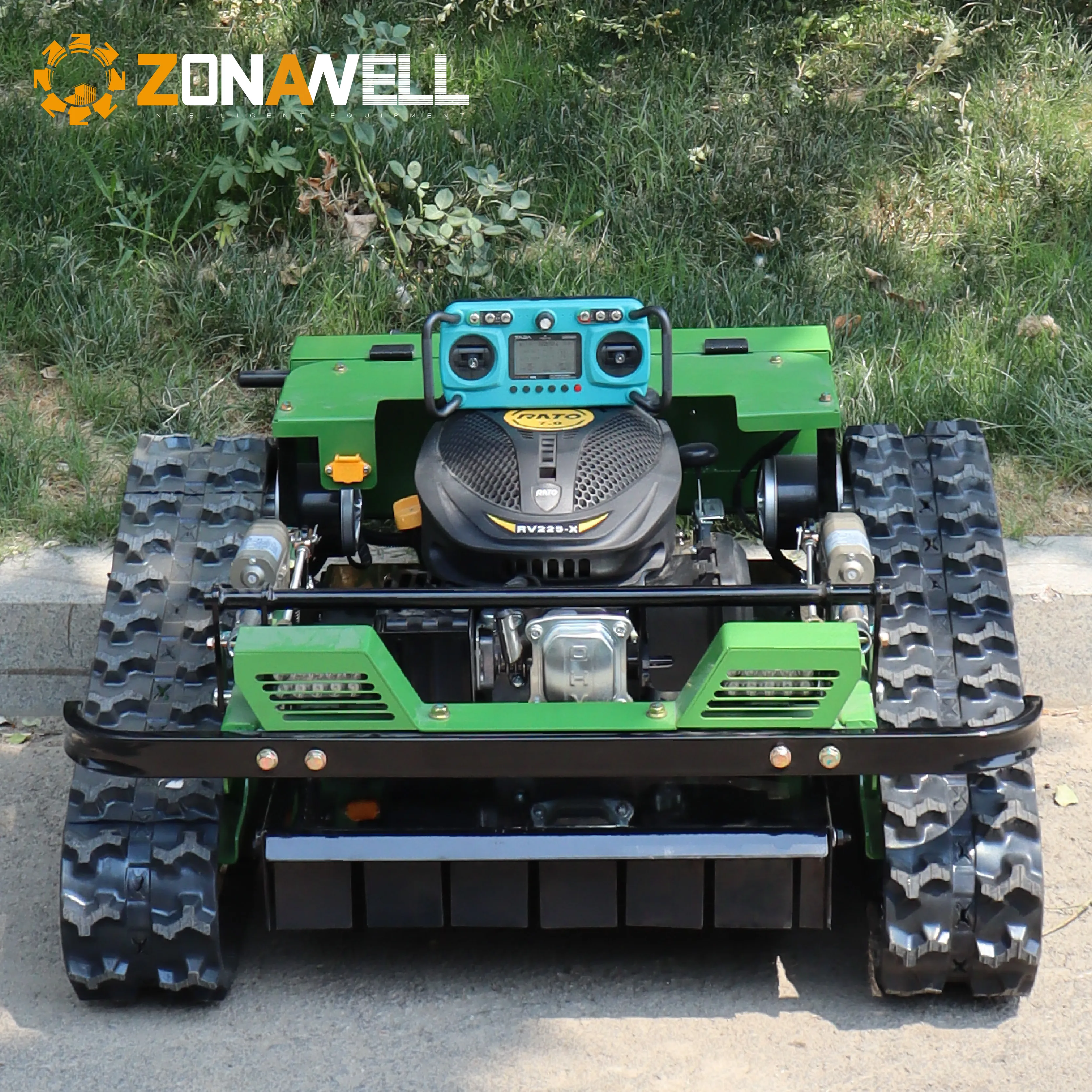 Remote control lawn mower, fully automatic climbing for home use, safe and reliable, expert in weeding on sloping gardens