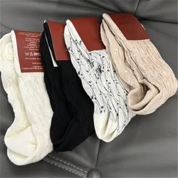 Luxury Mid Calf Bubble Socks for Women Absorbent and Warm Casual Socks L*P