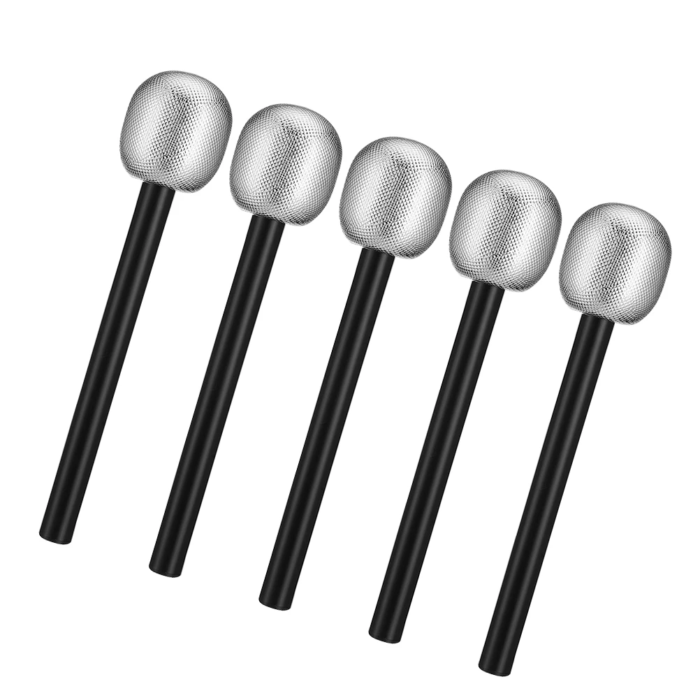 

5 Pcs Makeup Costume Props Simulated Microphone Kids Plastic Party Microphones Fake
