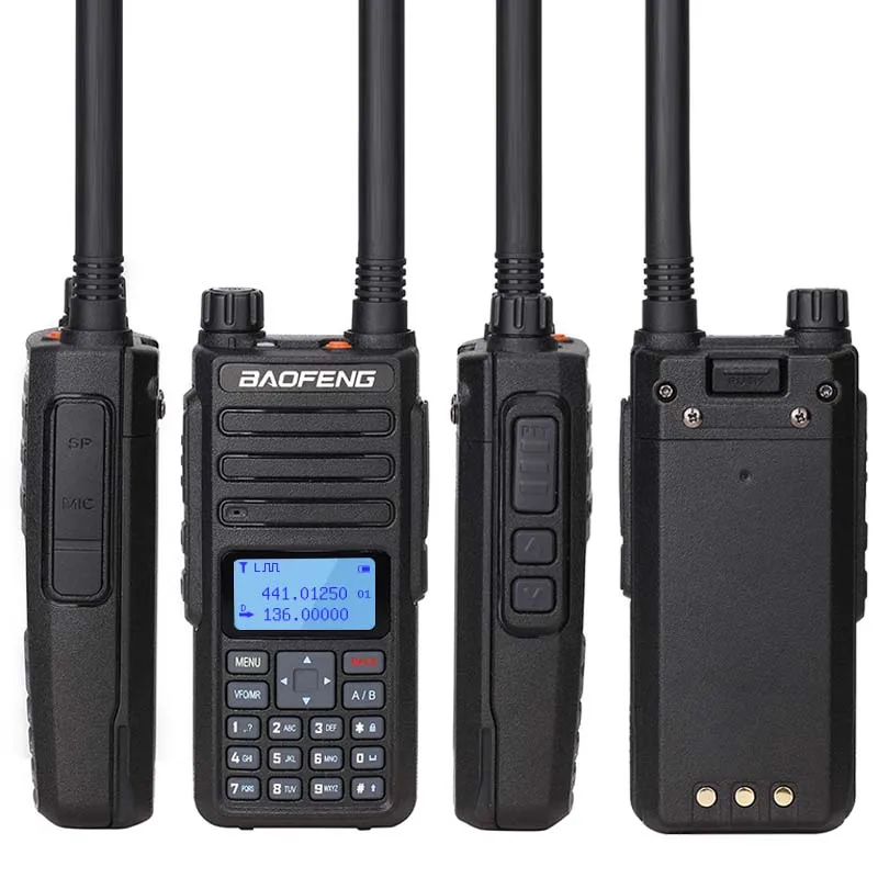 Baofeng-BF-H6 10W 워키토키, 10km 햄 라디오 송신기, 송신기, 136-174,400-470MHz, 양방향 라디오, 2PC