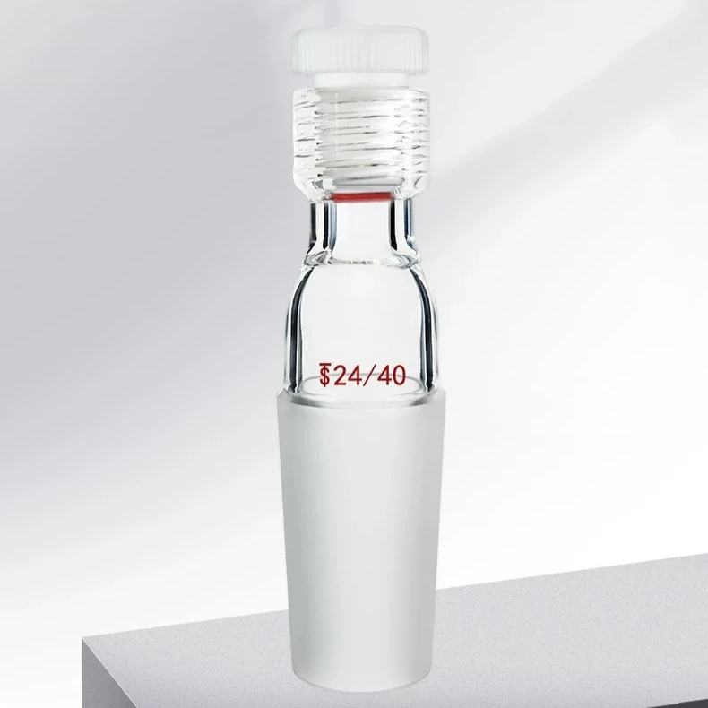 PTFE Thread Thermowell Borosilicate Glass Standard Ground Joint Lab Thermometer Sleeve Laboratory Glassware