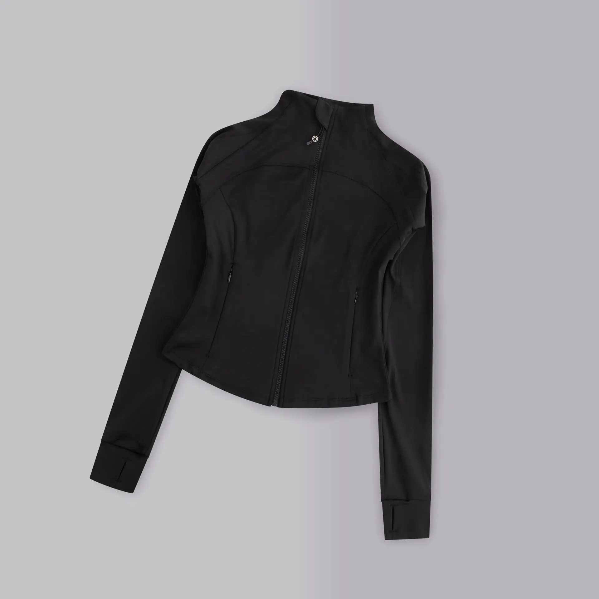 

Women's Sports Yoga Jacket, High-Elasticity Zip-Up Long-Sleeve Crop Top, Suitable for Fitness and Workouts 。