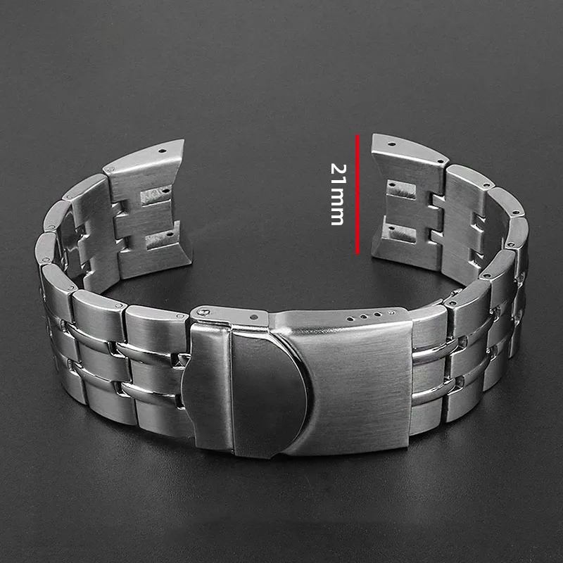 21mm Watchband For Swatch Steel Strap Cold Light YRS403  YRS412  YRS402 Stainless Steel Bracelet  Watch Band wristband