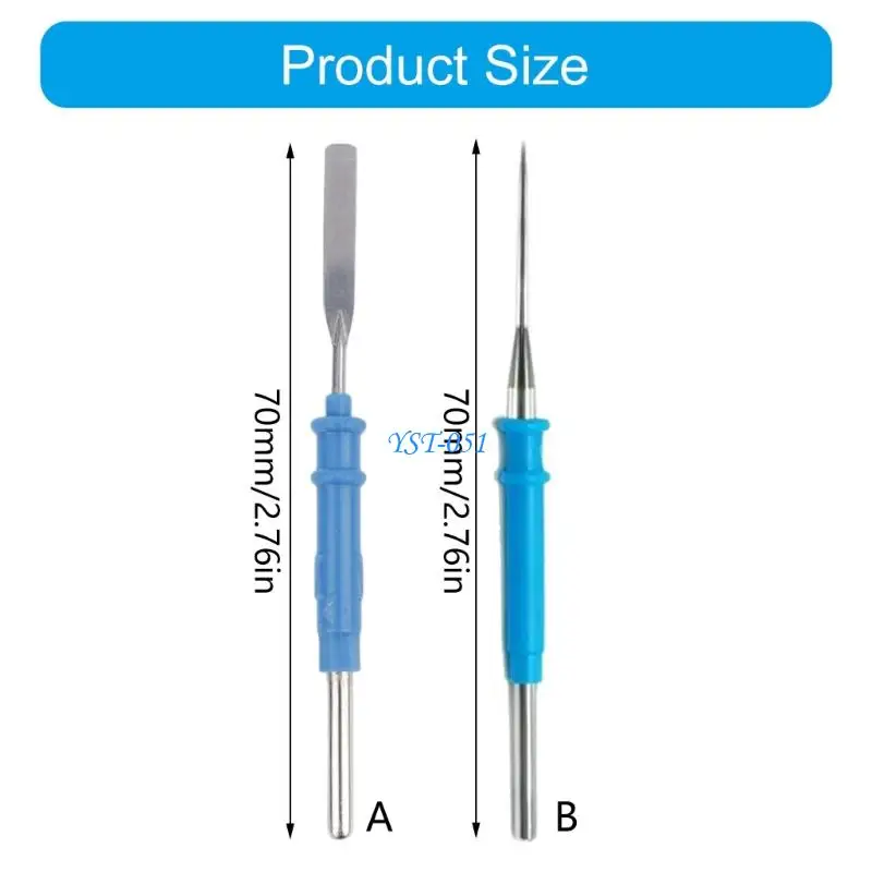 E15A Surgical Stainless Steel ESU Pencil Tip Offering Both Cutting And Coagulation Functions For Professional Accessories