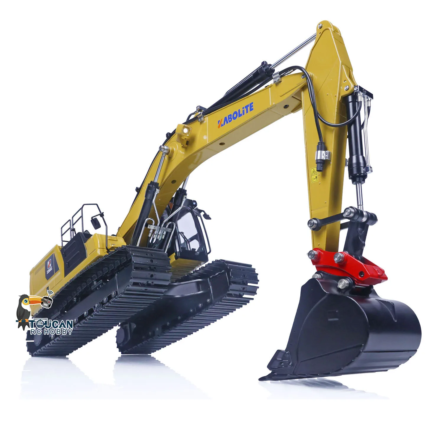 In Stock Kabolite 1/18 HUINA RC Upgrade K336GC K961s Metal Hydraulic Excavator Model Digger Car ST8 Remote Ripper Hammer Claw