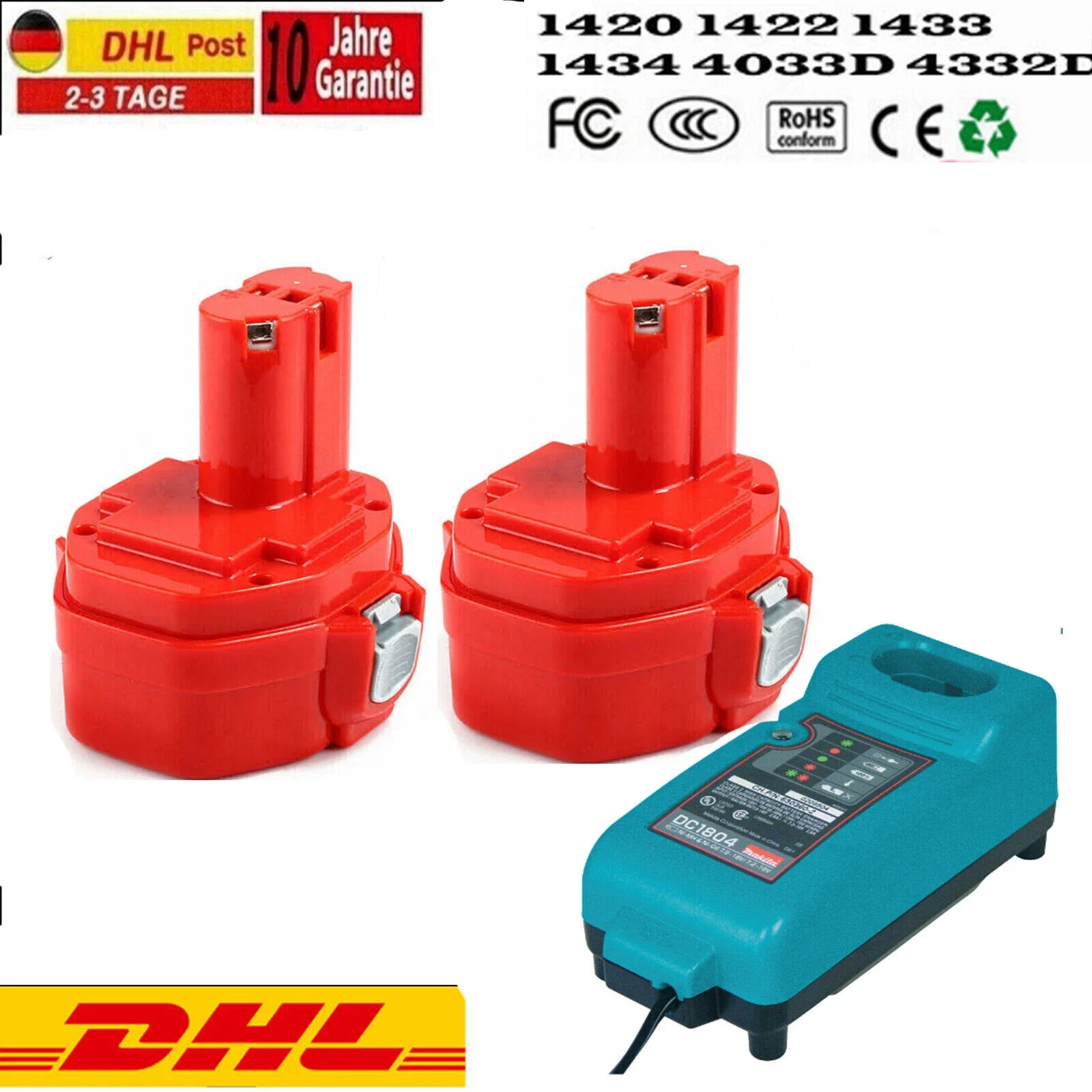 Batterie Ni-MH 14.4V 3500mAh pour Makita PA14 1420 1422 1433 1434 1435 192699-A 193158-3 192600-1 1051D 4033D 5094D 6280D ML140