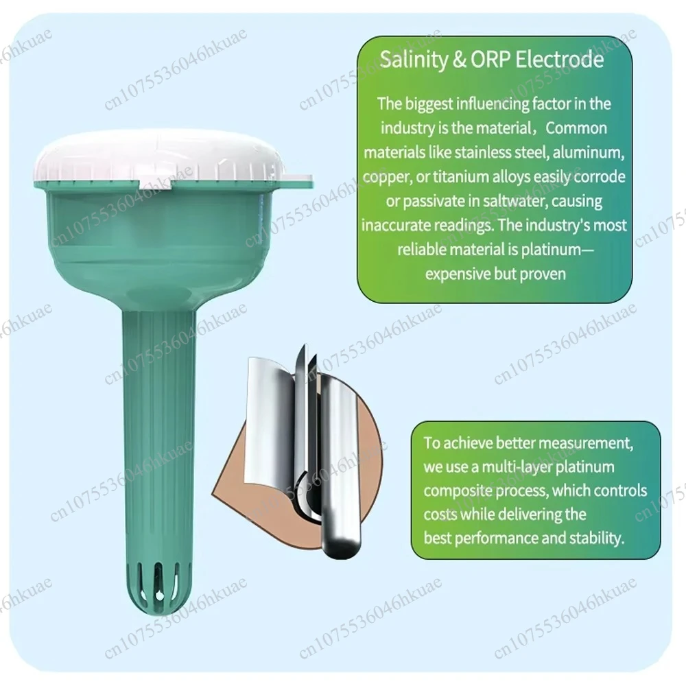 WiFi Smart Floating Water Detector Multifunctional Water Testing Tool Temperature Checking Device For Pool