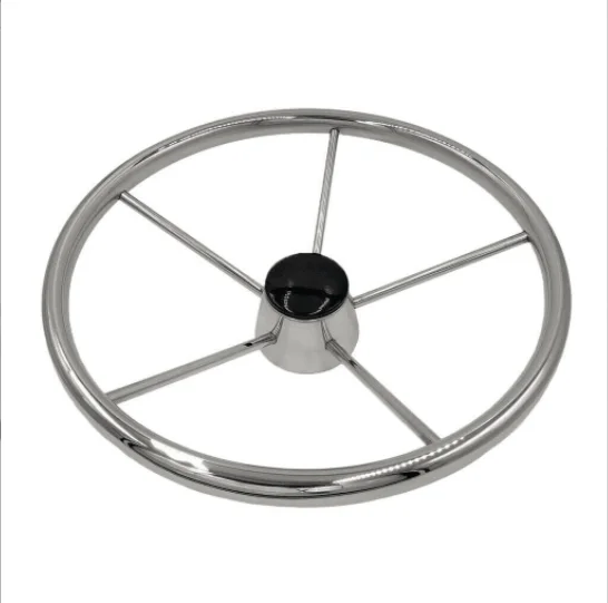 

STLF 6 Spoke Steering Wheel Boat Stainless Steel Destroyer Wheel Marine Hardware Boat Yacht Steering Wheel S.S