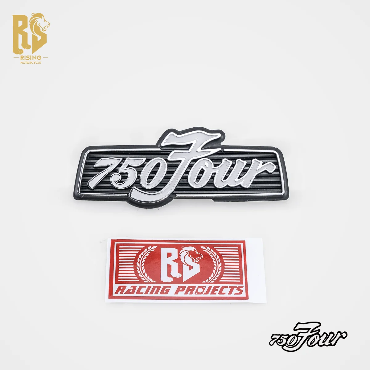 RS Motorcycle Badge Emblem For Honda CB750K3-K6 750Four Fuel Tank Side Cover Left Right Universal Accessory