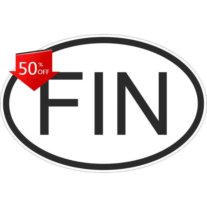 

Sticker Oval Flag Country Code Finland Car Motorcycle Finnish PVC Decals on Laptop Motorcycle