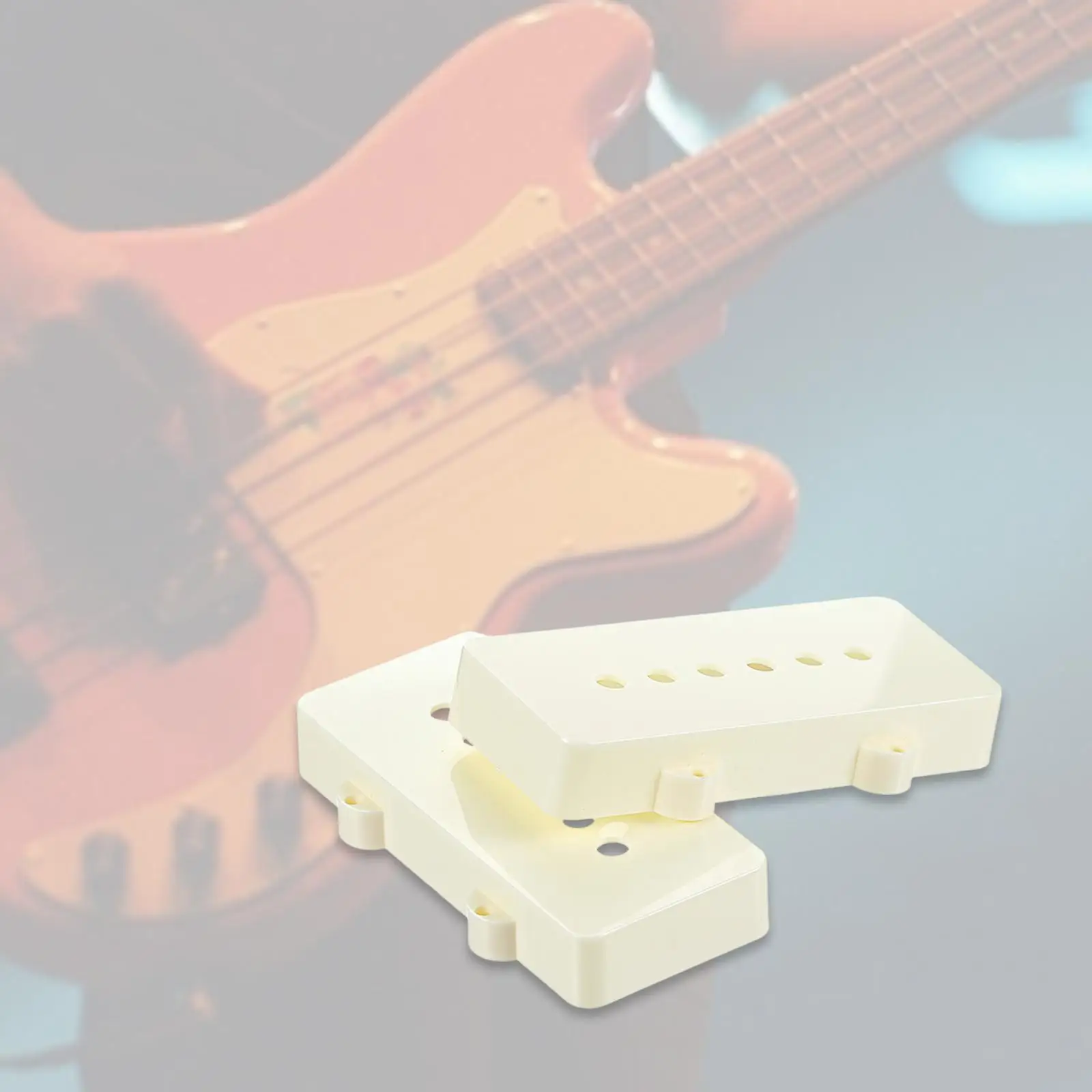 2 Pieces Guitar Pickup Covers Decorative Musical Instrument Accessory Guitar Parts for Show Live Performance Studio Practice
