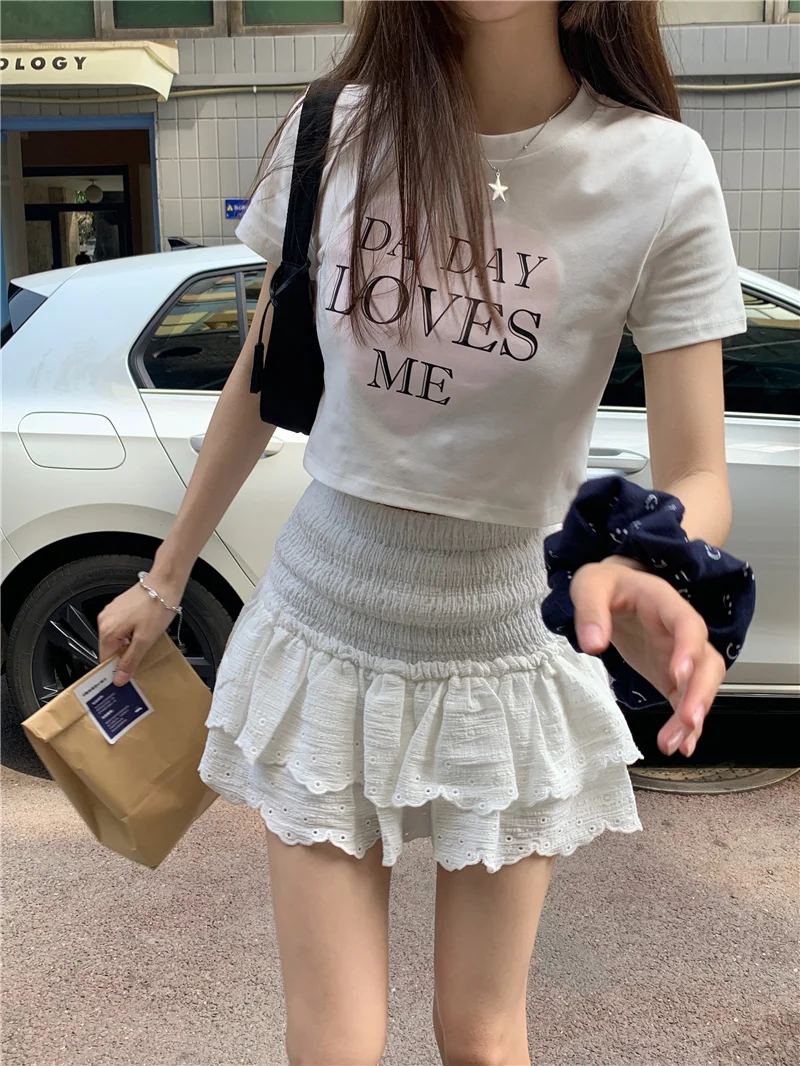 Gonne Donna Punti Hipster Impermeabile Moda Minigonne Molte Forme Abbigliamento da lavoro Decor Romantico Maillard Gioventù di classe Allenamento in palestra