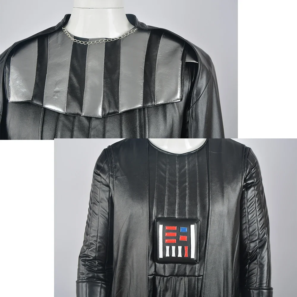 Darth Cos Black Vader Cosplay Outfits Anaking Costume Jedi Jumpsuit Vest Cloak Black Uniform Men Halloween Carnival Party Suit