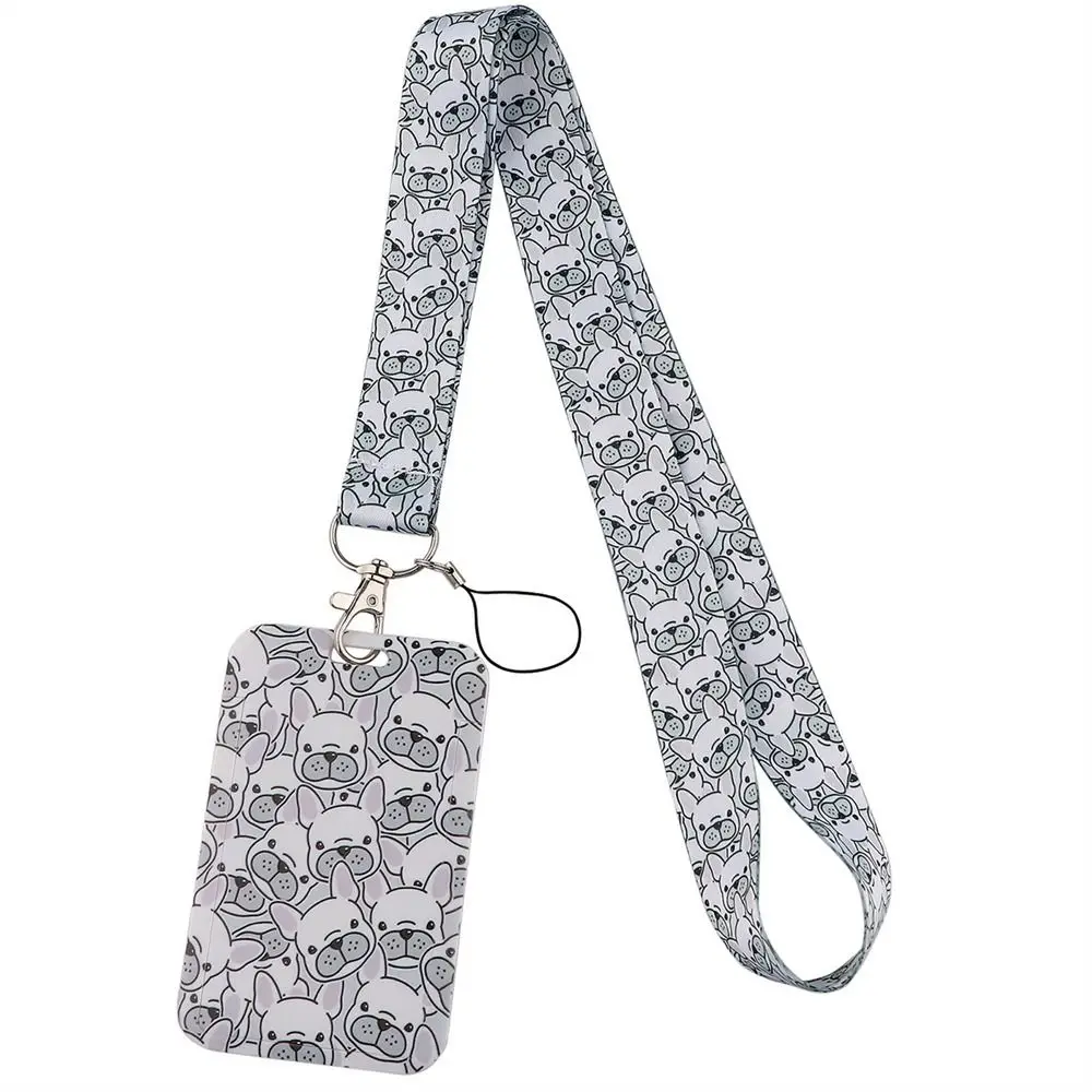 Cute School Supply Keyrings Phone Lanyard Hang Rope Key Holder Animals Lanyards Badge Holder Neck Strap Lanyards ID Card Holder