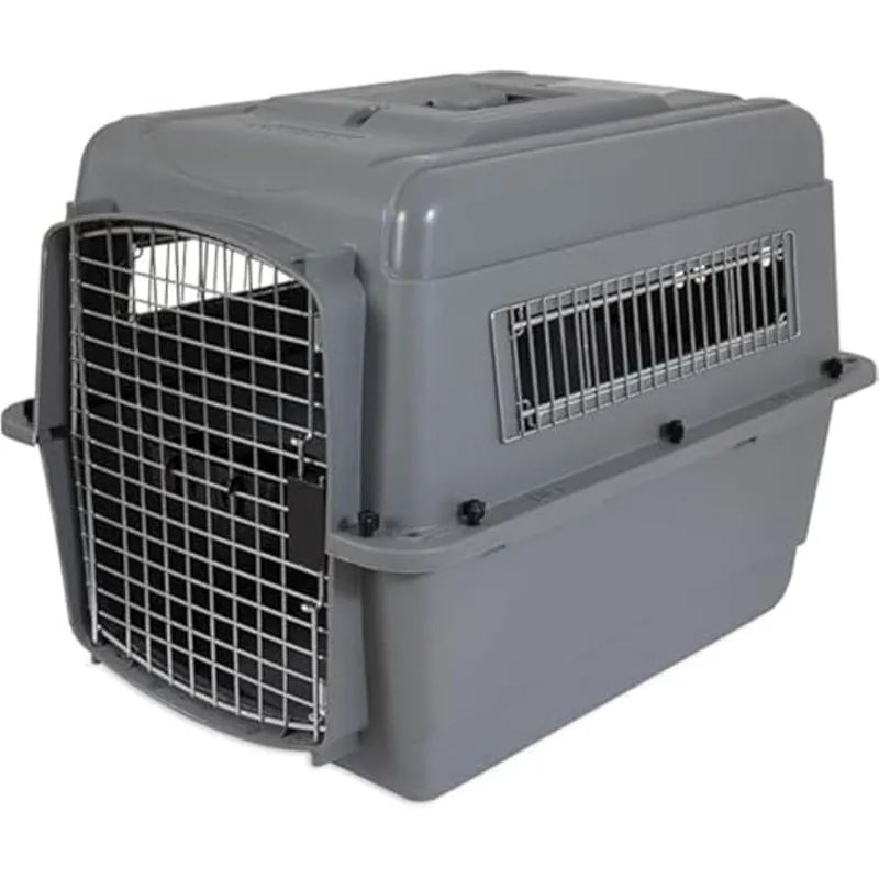 

Sky Kennel - For Air and Tra el, Airline Compliant Dog Crate for Pets up 15-30 lbs, Hea y Duty Dog Kennel, Made in the USA- 28 I
