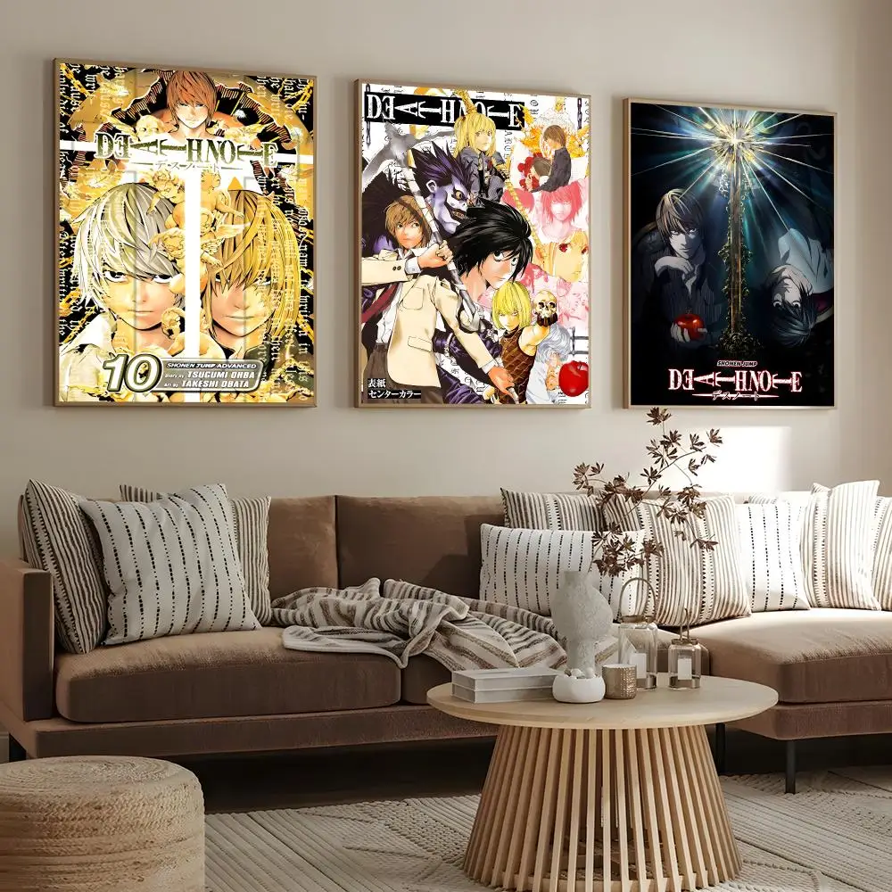 Anime Death Note Poster Print Wall Art Pictures Canvas Painting Living Room Bedroom Home Decor