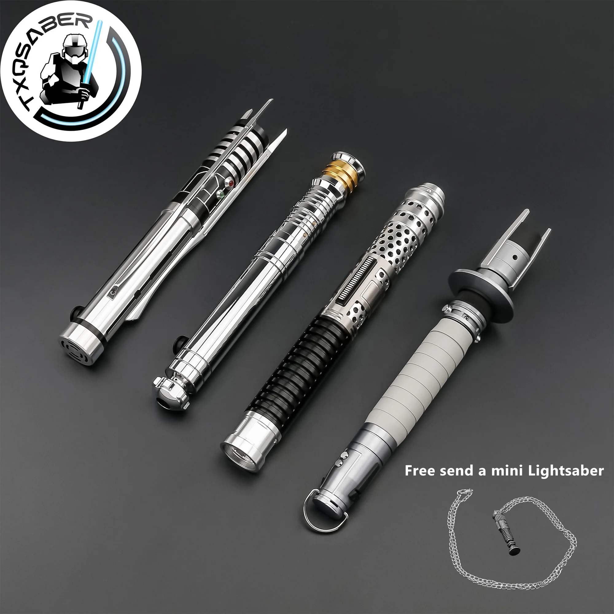 

TXQSABER Replica Lightsaber RVS RVJ Hati Ventress SRGB Pixel Metal Hilt Blaster Smooth Swing Lasersword for Adult Cosplay Toys